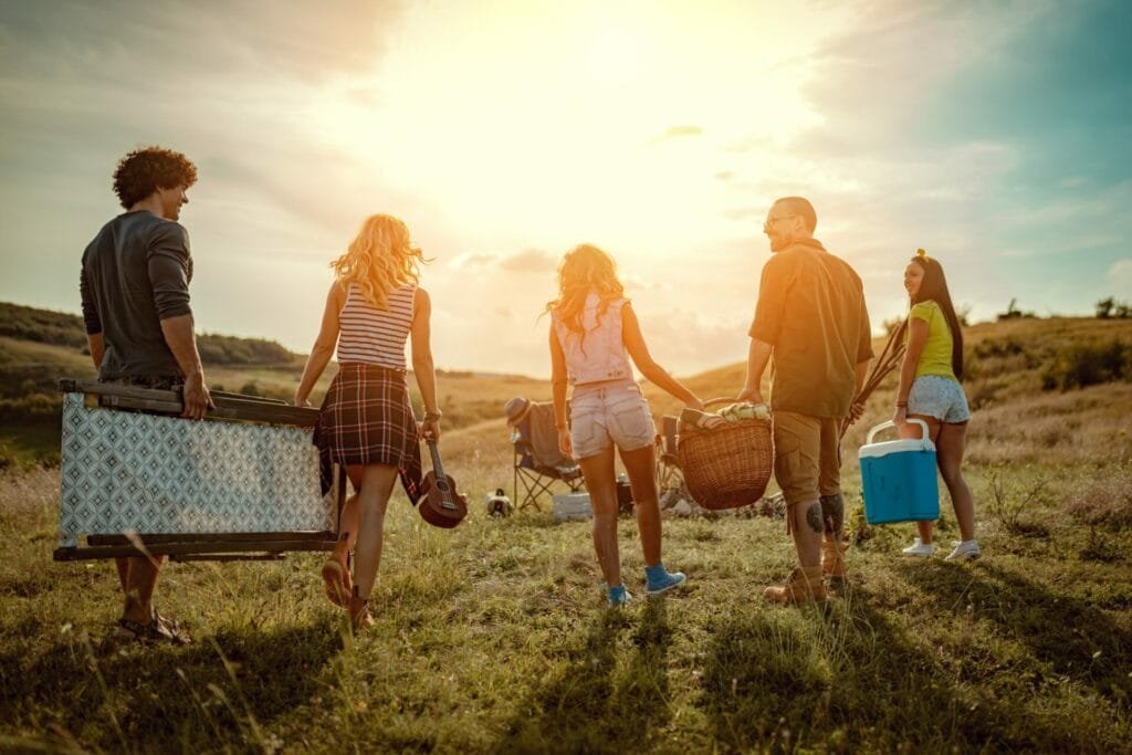 Friends Camping