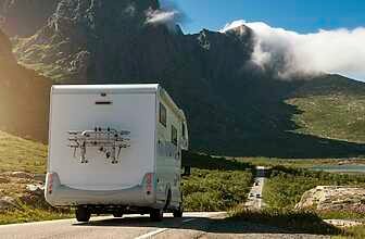 Camper Van RV on the Lofoten Road Trip