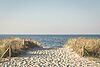 Germany, Warnemuende, path to the beach