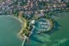Germany, Lake Constance, Aerial view, Immenstaad, Hythe and marina