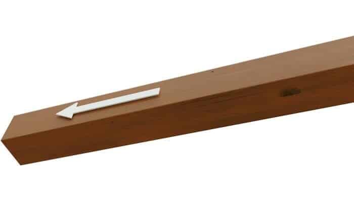 Pfostenverlängerung in lfm, 12x12cm, Leimholz, nussbaum 1 Pfostenverlängerung in lfm, 12x12cm, Leimholz, nussbaum