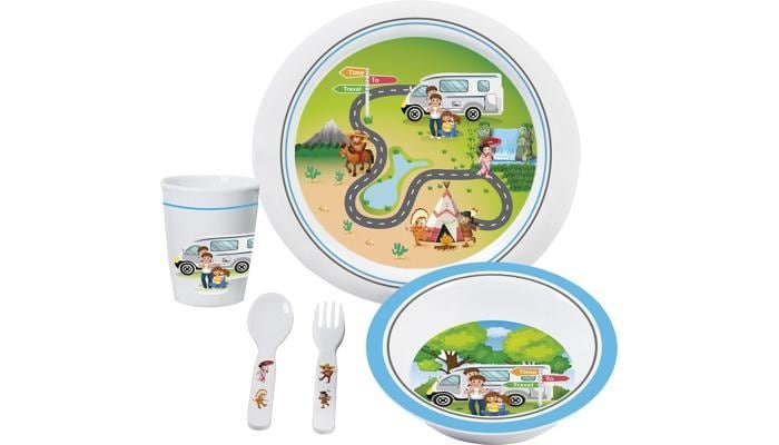 Brunner Time to Travel Kindergeschirrset, 5-teilig 1 Brunner Time to Travel Kindergeschirrset, 5-teilig