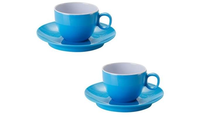 Brunner Espressotasse mit Untertasse, hellblau, 2er Set 1 Brunner Espressotasse mit Untertasse, hellblau, 2er Set