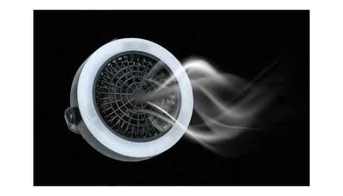 Grundig 2in1 Camping-LED-Ventilator, batteriebetrieben 1 Grundig 2in1 Camping-LED-Ventilator, batteriebetrieben