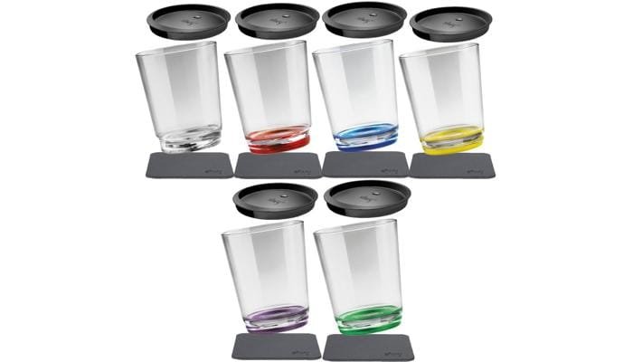 silwy Magnet Trinkbecher, Kunststoff, 6er Set, 250ml, multicolor 1 silwy Magnet Trinkbecher, Kunststoff, 6er Set, 250ml, multicolor