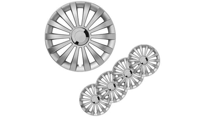 Pro Plus Meridian Radblenden Set, 4 Stück, 14 Zoll, silber 1 Pro Plus Meridian Radblenden Set, 4 Stück, 14 Zoll, silber