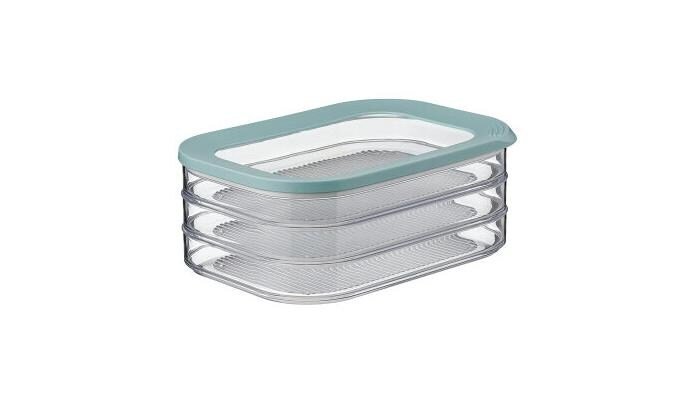 Mepal Modula Aufschnittdose, 550ml, 3-fach, nordic green 1 Mepal Modula Aufschnittdose, 550ml, 3-fach, nordic green