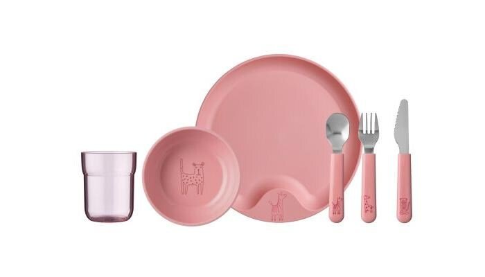 Mepal Mio Kindergeschirr-Set, 6-teilig, rosa 1 Mepal Mio Kindergeschirr-Set, 6-teilig, rosa