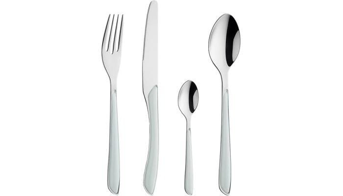 Kuppels Prisma Besteckset, 24-teilig, siber/mint grün 1 Kuppels Prisma Besteckset, 24-teilig, siber/mint grün