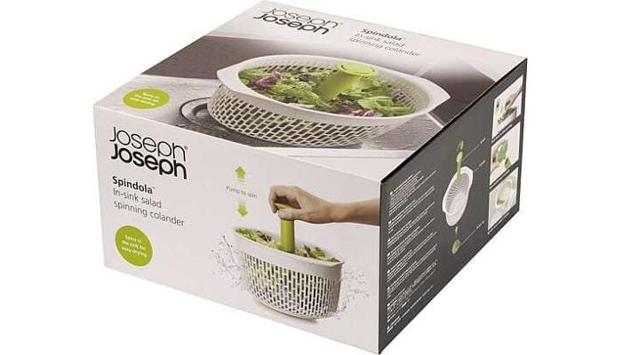 Joseph Joseph Salat-Schleudersieb Spindol für die Spüle, weiß 1 Joseph Joseph Salat-Schleudersieb Spindol für die Spüle, weiß