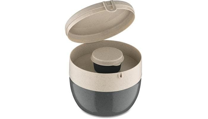 Koziol Bentobox, 3-teilig, M, grau 1 Koziol Bentobox, 3-teilig, M, grau