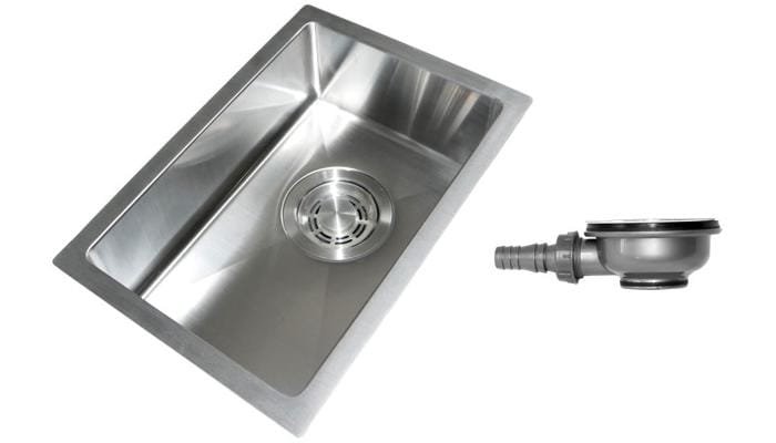 Queensize Camper Vanlife Spülbecken, Edelstahl, 34x22x12cm 1 Queensize Camper Vanlife Spülbecken, Edelstahl, 34x22x12cm