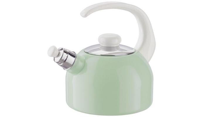 Riess Emaille Flötenkessel, 2L, nilgrün 1 Riess Emaille Flötenkessel, 2L, nilgrün