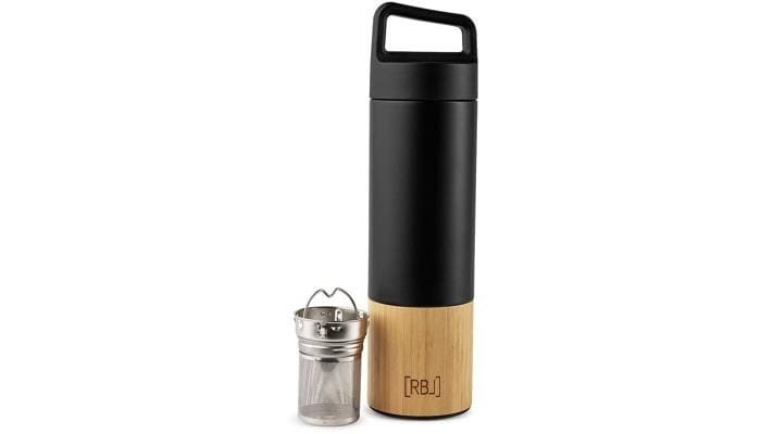 Rebel Outdoor Thermosflasche, 530ml, schwarz/braun 1 Rebel Outdoor Thermosflasche, 530ml, schwarz/braun