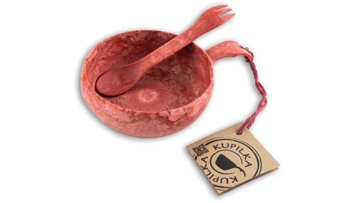 Kupilka 33/Spork 165 Geschirr-Set, rot 1 Kupilka 33/Spork 165 Geschirr-Set, rot