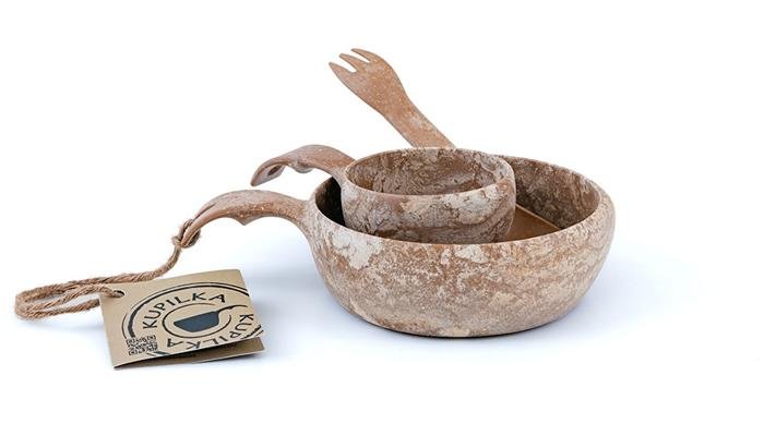 Kupilka Junior Geschirr-Set, braun 1 Kupilka Junior Geschirr-Set, braun