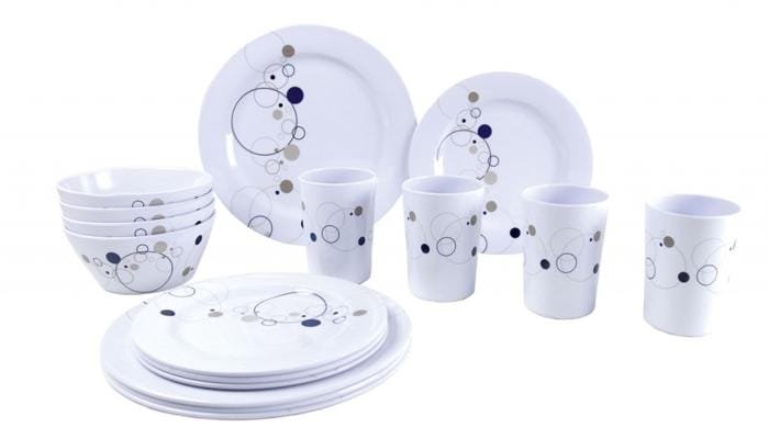 Gimex Summer Drops Navy Blue Geschirrset, 16-teilig 1 Gimex Summer Drops Navy Blue Geschirrset, 16-teilig