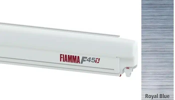 Fiamma F45S Markise weiß, 350cm, Royal Blue