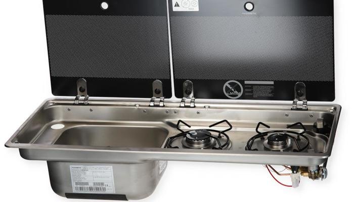 Dometic MO9722L Kocher-Spüle-Kombination, 2-flammig 1 Dometic MO9722L Kocher-Spüle-Kombination, 2-flammig