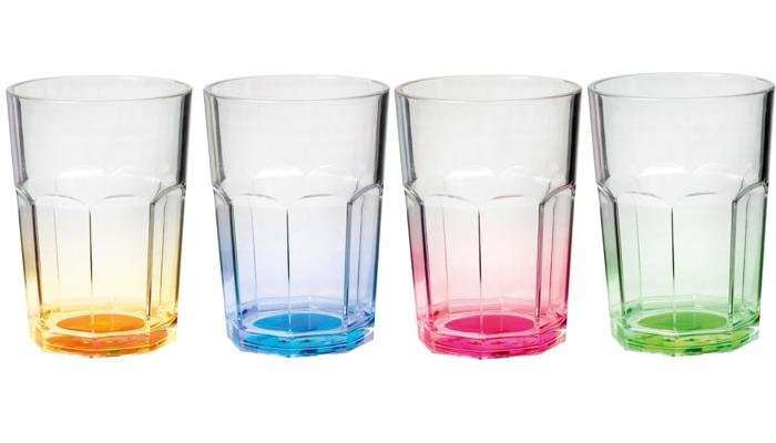 Brunner Octoglass Color Trinkglas, 280ml, 4er Set 1 Brunner Octoglass Color Trinkglas, 280ml, 4er Set