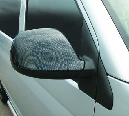 Irmscher Spiegelkappen, Carbonlook, für VW T5 ab Bj. 2009 1 Irmscher Spiegelkappen, Carbonlook, für VW T5 ab Bj. 2009