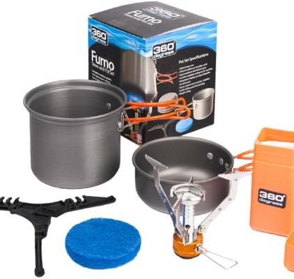 360 Degrees Furno Stove Gaskocher und Topf-Set 1 360 Degrees Furno Stove Gaskocher und Topf-Set