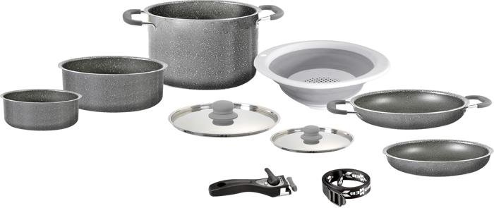 Brunner Gourmet Rock NG Kochtopf-Set, Ø24cm, 10-teilig 1 Brunner Gourmet Rock NG Kochtopf-Set, Ø24cm, 10-teilig