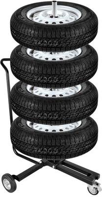 Pro Plus Felgenständer, fahrbar, mit Handgriff, für 4 Reifen 1 Pro Plus Felgenständer, fahrbar, mit Handgriff, für 4 Reifen