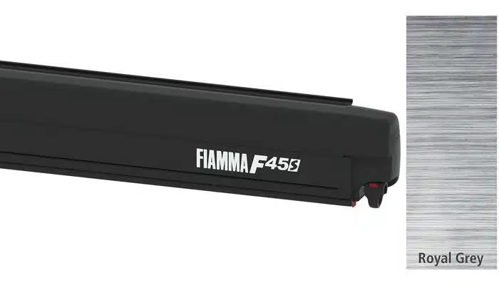 Fiamma F45S Markise schwarz, 375cm, Royal Grey