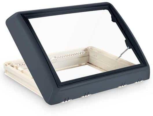 Dometic Midi Heki Style Dachhaube, 70x50cm, grau, Kurbel, o. Zwangsbelüftung 1 Dometic Midi Heki Style Dachhaube, 70x50cm, grau, Kurbel, o. Zwangsbelüftung