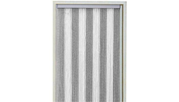 Arisol Korda Türvorhang, 60x190cm, silber/weiß 1 Arisol Korda Türvorhang, 60x190cm, silber/weiß