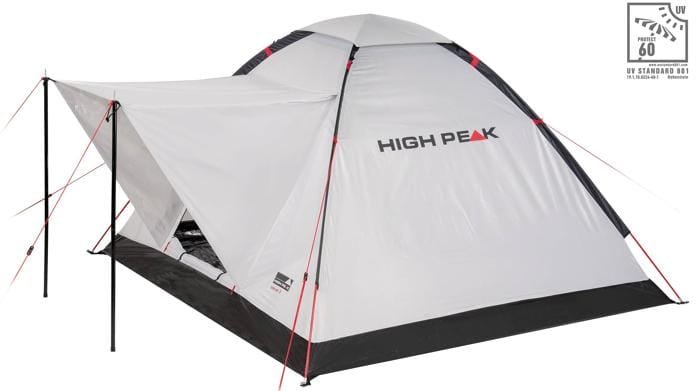 High Peak Beaver Kuppelzelt, 3-Personen, 200x180cm, hellgrau 1 High Peak Beaver Kuppelzelt, 3-Personen, 200x180cm, hellgrau