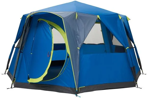 Coleman Cortes Octagon 8 Zelt, 8-Personen, 396x396cm, blau/hellgrün