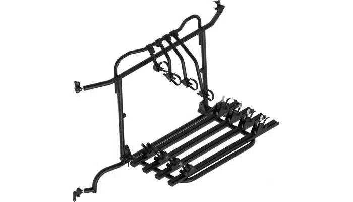 EuroCarry Fahrradträger für Fiat Ducato ab Bj. 07/2006, Scharnierbefestigung, schwarz für 4 Fahrräder