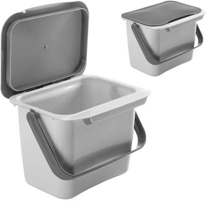 Metaltex Bin Tex Abfallsammler mit Deckel, grau 1 Metaltex Bin Tex Abfallsammler mit Deckel, grau