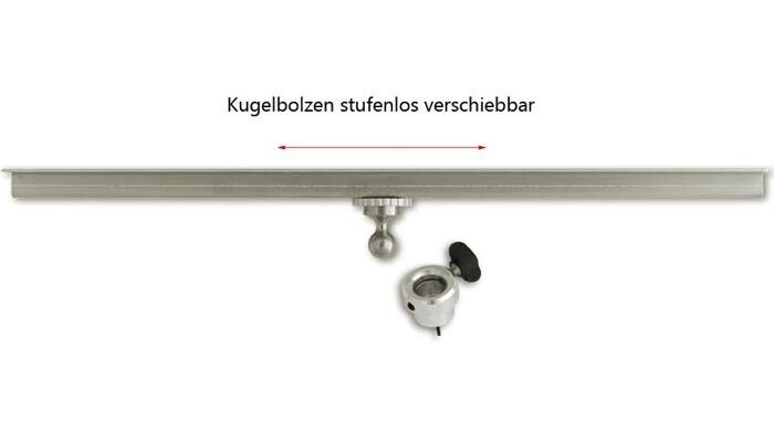 bike-holder Wand- und Deckenschiene Pro Set, inkl. Kugelschlitten und Buchse 1 bike-holder Wand- und Deckenschiene Pro Set, inkl. Kugelschlitten und Buchse