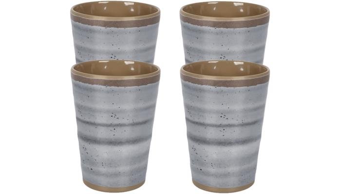 Bo-Camp Halo Becher, 400ml, 4er-Set, grau 1 Bo-Camp Halo Becher, 400ml, 4er-Set, grau
