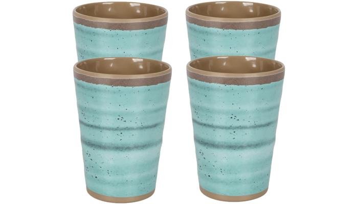 Bo-Camp Halo Becher, 400ml, 4er-Set, aqua 1 Bo-Camp Halo Becher, 400ml, 4er-Set, aqua