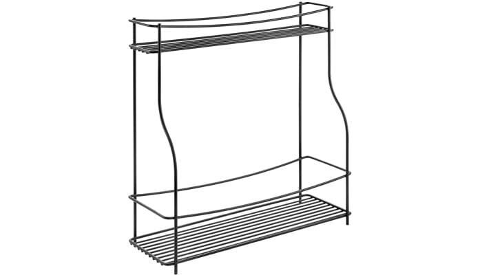 Metaltex Balsamico Lava Gewürzregal, 35x12x37cm, schwarz, 2 Etagen 1 Metaltex Balsamico Lava Gewürzregal, 35x12x37cm, schwarz, 2 Etagen