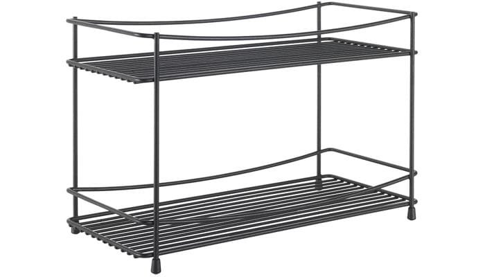 Metaltex Oregano Lava Gewürzregal, 33x16x21cm, 2 Etagen, schwarz 1 Metaltex Oregano Lava Gewürzregal, 33x16x21cm, 2 Etagen, schwarz