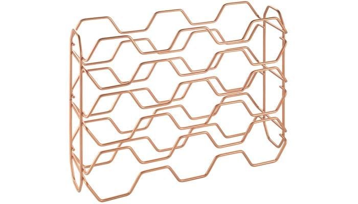 Metaltex Hexagon-15 Flaschenregal, Kupfer 1 Metaltex Hexagon-15 Flaschenregal, Kupfer