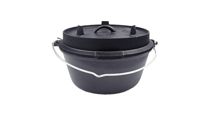 Valhal Outdoor Feuertopf, flacher Boden, 8L 1 Valhal Outdoor Feuertopf, flacher Boden, 8L