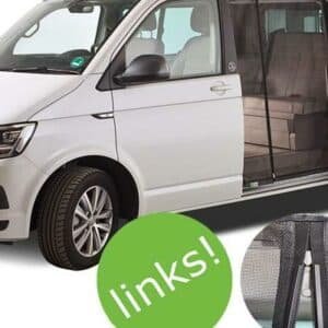 Mayr VanQuito Moskitonetz mit Magnet-Reißverschluss, Schiebetür links für VW T5/T6, Standard