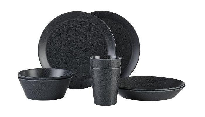 Mepal Bloom Geschirr-Set, 8-teilig, Pebble black 1 Mepal Bloom Geschirr-Set, 8-teilig, Pebble black