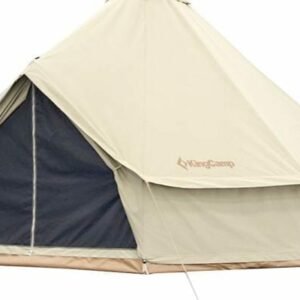 KingCamp Khan 500 Rund-/Tipizelt, 8-Personen, 500x500x300cm, beige