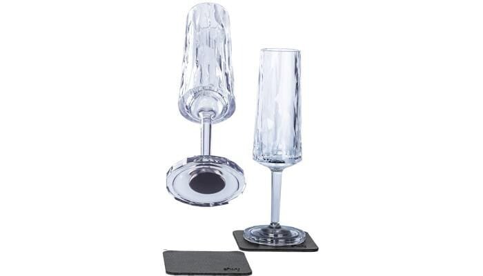 silwy Magnet Sektgläser, Kunststoff, 150ml, 2er Set 1 silwy Magnet Sektgläser, Kunststoff, 150ml, 2er Set