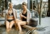 Women in the SPA with hot vat