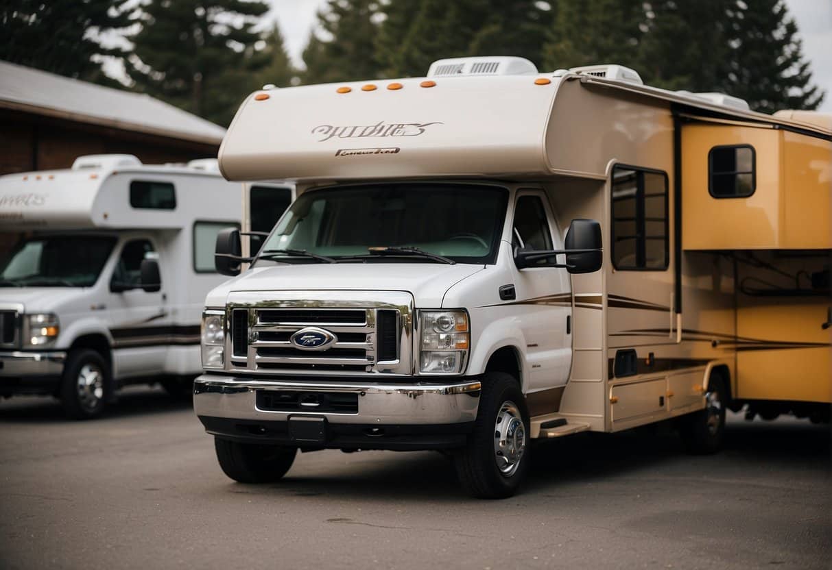 A variety of RVs displayed with tips for choosing the right one