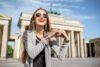 Woman traveling in Berlin