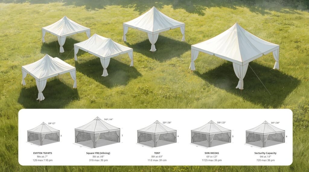 Die richtige Zeltgröße – So findest du das perfekte Zelt für dein Event oder Camping-Abenteuer 2 Event Zelte – Platzbedarf fuer Veranstaltungen - Camping Check